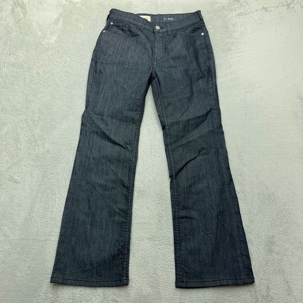 Pilcro Jeans Womens 27 Dark Blue Bootcut Denim Mid Rise Stretch Classic